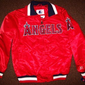 ANAHEIM ANGELS MLB Starter Full Zip Jacket L, XL RED